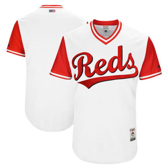 Men Cincinnati Reds Blank White New Rush Limited MLB Jerseys->cincinnati reds->MLB Jersey